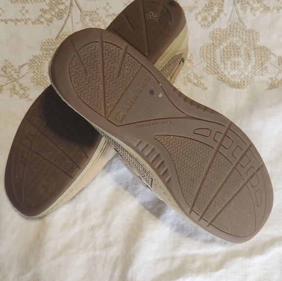 Sperry Top Siders Women's 7 leather adjustable laces GUC Boat‎ Shoes Preppy - Picture 9 of 10